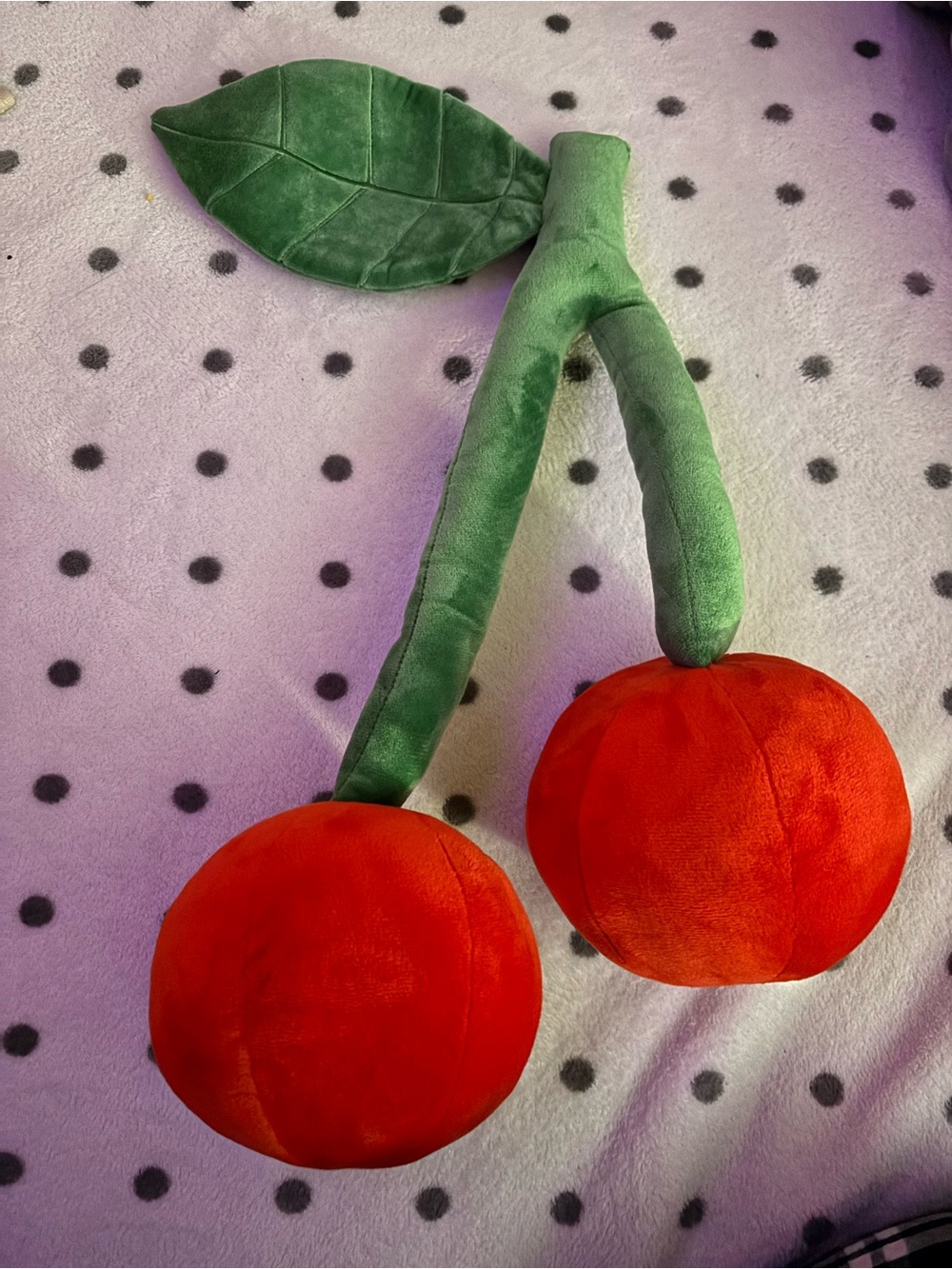 cute cherry pillow
